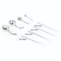 HOT Stainless Steel Ear Gauges Stretching Plugs Tapers Insertion Pin for Ear Nose Stretcher 16G 14G Piercing Stretching Kit. 