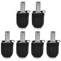 6 pcs Durable Steel M5 Bike Transmission Screw Index Adjusting Downtube Barrel Adjuster Bolts Adjustable Disc Brake Cable Adjusters for Road Bike，MTB Bike. 