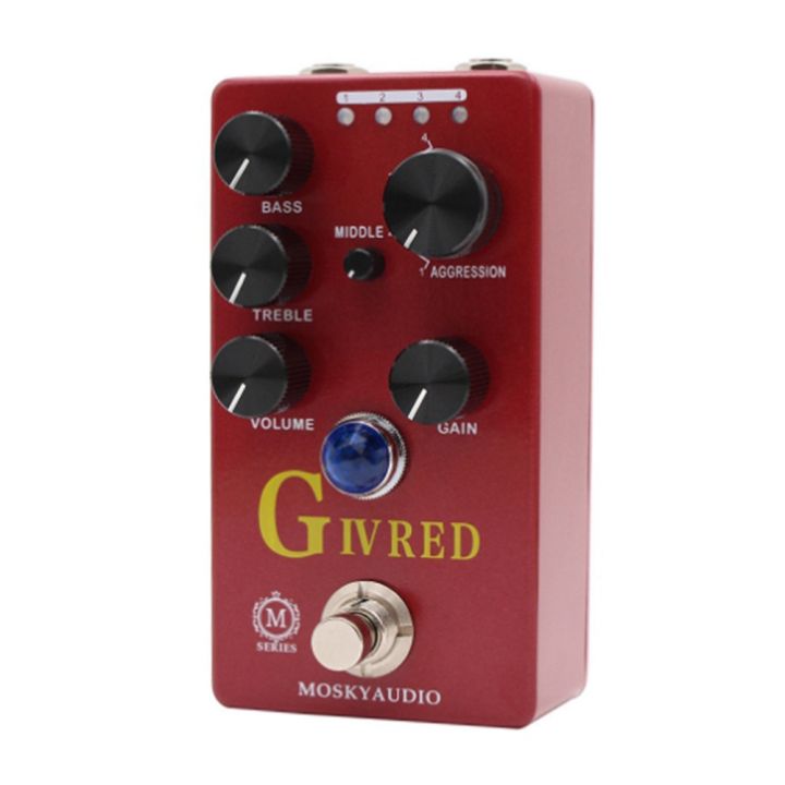 Sojhoop%20Audio%20G%20IV%20RED%20Channel%20Preamp/Overdrive/Distortion%20Pedal%20Guitar%20Bass%20Effect%20Pedal%20&%20Four%20Models%20with%20True%20Bypass%20-%20Image%203