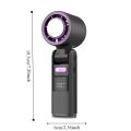 Large Air Volume 199-Speed Mini Handheld Turbo Fan Fast Cooling Adjustable Outdoor Portable Fan Rechargeable Powerful Ice Sensation Hurricane Fan Cooling Tools. 