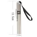 Mini Portable Pen Light Led Pocket Flash Torch Light Silver. 