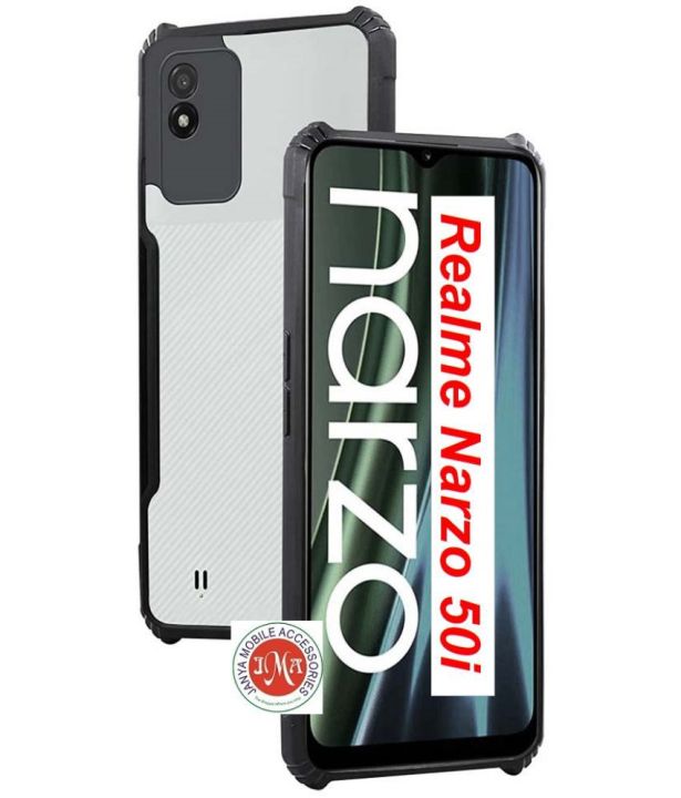 RanTuo Custodia per Realme Narzo 50A Cover, TPU + PC 2