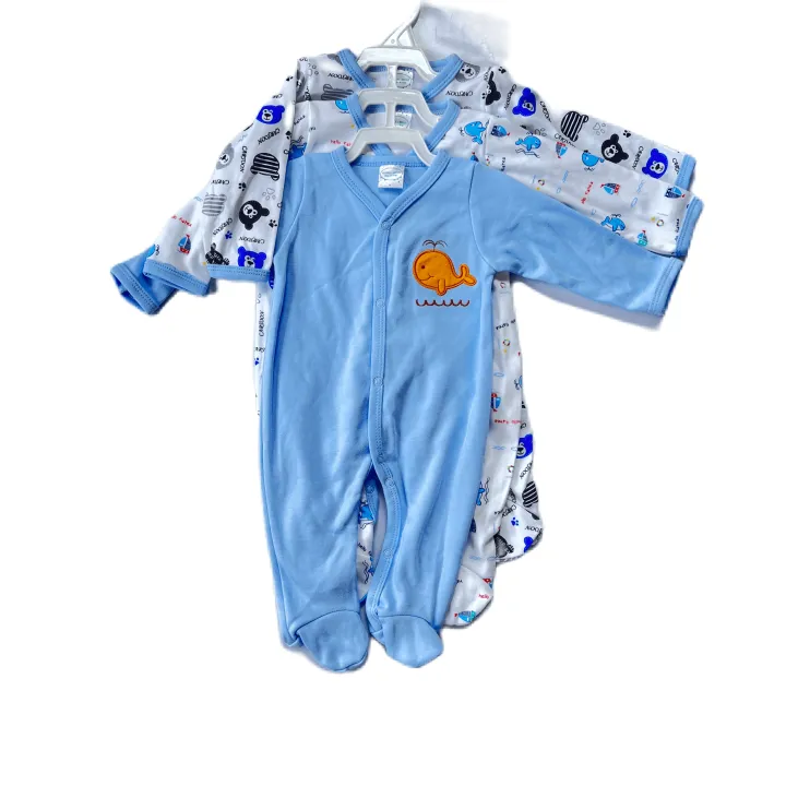 100%25%20Cotton%20Long%20Sleeve%20Baby%20Romper/Sleep-Suits%20-%203%20Pcs%20Pack%20Sets%20with%20all%20sizes%20for%20Baby%20-%20Image%204