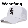 Wenefang Unisex LA Letter Embroidery Baseball Net Caps Spring and Luxury Summer Outdoor Adjustable Casual Hats Sunscreen Hat. 