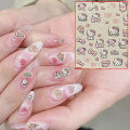 1PCS 3D Hello Kitty Cartoon Stickers Nail Art Decoration Sanrio Anime Nail Supplies Kulomi Melody Nail Stickers Press On Nails Yao Store. 