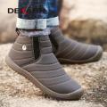 DEKABR New Men Snow Boots Waterproof Non Slip Wear Resistant Light Weight Comfortable Winter Ankle Thick Warm Shoes For Men. 
