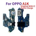 For Oppo A1k A3S A5S Original USB Charger Dock Connector Charging Port Microphone Flex Cable Realme 8i Replacement Parts. 