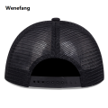 Wenefang Hip Hop Black wolf Embroidery Baseball Caps Summer Mesh Snapback Hats For Women Men casquette Trucker Cap. 