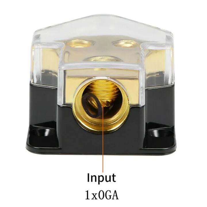12V%20Power%20Distribution%20Block%20Car%20Audio%20Splitter%202%20Way%200/2/4%20Gauge%20in%204/6/8%20Gauge%20Out%20Ground%20Distribution%20Block%20Amp%20-%20Image%204
