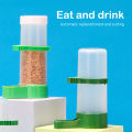 Bird Feeder Water Drinker Automatic Drinking Fountain Pet Parrot Cage Bottle Drinking Cup Bowls Pet Bird Supplies Dispenser　Junna. 