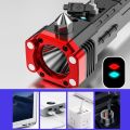 Portable LED Flashlight Multifunctional Work Light Power Bank Emergencies Safety Hammer Waterproof with Sidelight 4 Light Modes for Car Outdoor Camping Hiking Adventure Inspection. 
