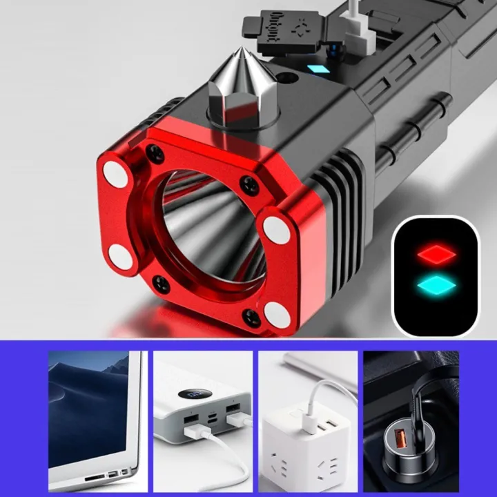 Portable%20LED%20Flashlight%20Multifunctional%20Work%20Light%20Power%20Bank%20Emergencies%20Safety%20Hammer%20Waterproof%20with%20Sidelight%204%20Light%20Modes%20for%20Car%20Outdoor%20Camping%20Hiking%20Adventure%20Inspection%20-%20Image%208