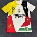 【Washable and Colorfast】2025 Training Jersey New Short Sleeve Football Cristiano Ronaldo Unisex 3D Printed Sports Top T-Shirt Ronaldo Joint Jersey. 