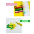 6/12/24/36 Colors High Quality Plastic Plastic Crayon Washable Erasable Painting Tools Do Not Dirty Hands Triangular Shaped Wax Pencil Stationery. 