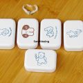 ABS Cartoon Animation Grind Portable Mini Contact Lens Case for Kit Holder Storage Eye Care Container with Mirror Lenses Box. 