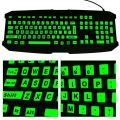 Standard Backlight English Glow In The Dark Luminous Large Letter Sticker Fluorescent Keyboard Cover Keyboard Sticker Full Keyboard. 