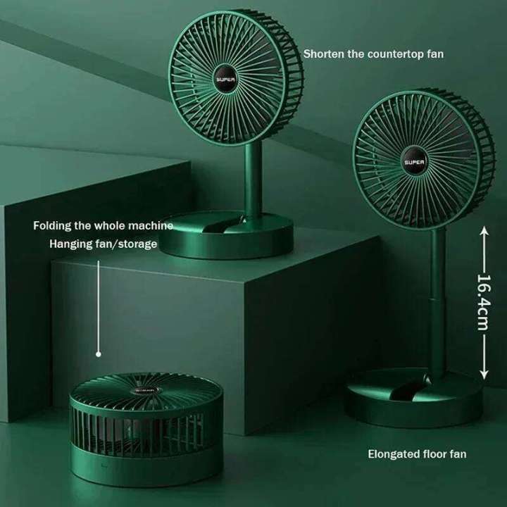 Foldable%20Stand%20Portable%20Air%20Circulation%20Rechargeable%20Mute%20Floor%20Adjustable%20Height%20Mini%20Desktop%20Fan%203%20Speeds%20Adjustab%20-%20Image%202