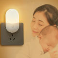 Dusk to Dawn Automatic LED Night Lights Wall Plug In Light Sensor Warm White Lamp For Children Kids Bedroom. 