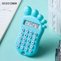 DISICHEN Hot Selling Calculator with High-quality Material Corner Calculator Multifunctional Cute Foot Shape Design Calculator with 8 Digit for Kids. 