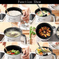 1.8L Multi-Function Electric Mini Cooking Pot - Non-Stick Coating, Steamer, Rice Cooker, Momo Maker. 