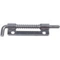 Hardware Spring Loaded Metal Security Barrel Bolt Latch 3.5" Long Silver Tone. 