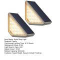 Ip67 Waterproof Step Lights High Lumens Solar Step Lights for Outdoor Stairs Waterproof Easy Install 2 Pack Bright Durable for Homes. 