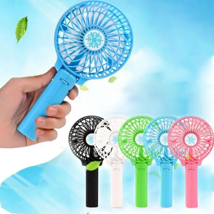 Cooling Portable Rechargeable Fan Air Cooler Mini Operated Hand Held USB 18650 Battery