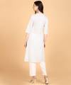 Women Chikan Embroidery Cotton Rayon A-line White Kurta Traditional Ethnic wear for all Occasion Casual Festive Party wear Kurti Only. 