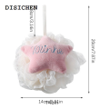 DISICHEN 2025 New Soft Sponge Bath Ball Shower Rub Bath Shower Wash Body Pot Sponge Scrubber Star Shape Healthy Massage Brush. 