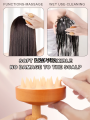 DISICHEN Silicone Shampoo Brush Wood Handle Scalp Massage Comb Women Hair Washing Comb SPA Bath Shower Brush Salon Hairdressing Tool New style. 