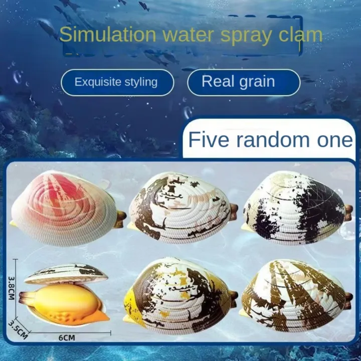 Gifts%20Portable%20Water%20Spray%20Toy%20Simulation%20Clam%20Press-type%20Water%20Spray%20Clam%20Beach%20Water%20Play%20Toy%20Children's%20Flower%20Shell%20Water%20Absorbing%20-%20Image%203