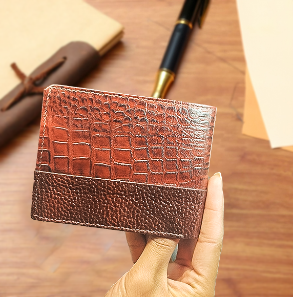 Crocodile%20Pattern%20Brown%20Genuine%20Leather%20Wallet%206cc%20For%20Men%20%5BB1156%5D%20-%20Image%207