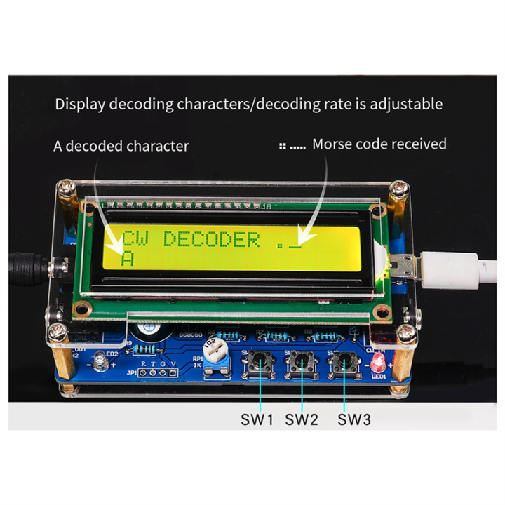 NCANRUI%20New%20Upgraded%20-069B%20CW%20Morse%20Code%20Decoder%20Trainer%20Parts%20Electronic%20DIY%20Circuit%20Board%20Welding%20Practice%20Kit%20-%20Image%204