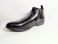 Black Leather Ankle Boots For Men. 