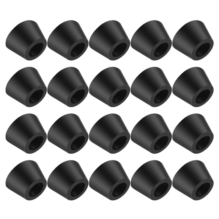 20PCS Black Chair Couch Table Rubber Furniture Leg End Caps 16mm Dia