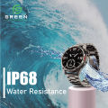 Green Orbit Pro Luxury Smart Watch | 1.43" AMOLED Display | Metallic Body With Stainless Steel & Leather Strap | 3D Watch Faces  | BT Calling | IP68 Water Resistance | 178 Sports Modes | BT V5.2 | 270mAh Battery | 20 Days Standby | AOD | 1 Year Warranty. 