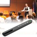 High-quality 2.4GHz Wireless Presentation Clicker Charging Hyperlink PPT Laser Flip Pen Infrared Remote Red Light Laser Pointer Projector Presentation. 