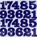 Numbers A4 Size (7 x 10.5 Inch) Good Quality, Imported Decal Stickers For Motorbike, Scooter, Car, laptop. 