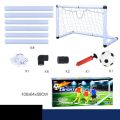 New Mini Folding Football Soccer Ball High-strength 2 Sizes Removable Goal Post Net Set Plastic Kids Indoor Outdoor Toys Child Birthday Gift. 