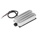 Humbucker Pickup For Guitar Lp Electric,Dual Rail Guitar Replacement Parts Coil Pickup With 4 Wires (White). 