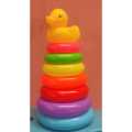 7 Colors Rings Baby Stacked Toy Sunny Music Ccolorful Rainbow Tower Tumbler Layer Stacking Children Stacking Ring. 