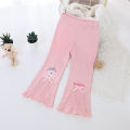 2023 Spring Dress Girls' Flared Pants Spring and Autumn New Children's Outer Wearing Western Style Pants Girl's All-match Trendy Trousers. 
