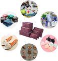 6 Piece Set Travel Organizer Bag Pouch for Luggage, Clothes Storage. 