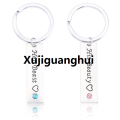 Xujiguanghui 【beauty code】2 Puzzle Letter Person| Couple Keychain Lovers BBF Cute Key Ring Holder Love Heart Best Friends Gift Dropshipping. 
