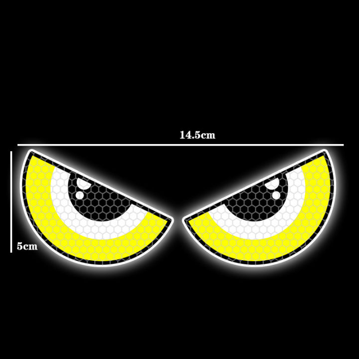 Grin%20Eyes%20Reflective%20Motorcycle%20Safety%20Warning%20Stickers%20Decor%20Moto%20Bike%20Scooter%20Body%20Windshield%20Helmet%20Tailbox%20Decal%20Accessories%20Qingyue%20-%20Image%204