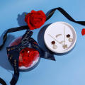 Creative Valentine's Day Rose Gift Box Ring Necklace Jewelry Box Proposal Jewelry Box. 