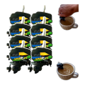 (GGBR) Boat Motor Coffee Stirrer - Wind Up Mini Boat Motor Coffee Mixer for Cups, Propeller Coffee Stirrer(Stickers Random). 