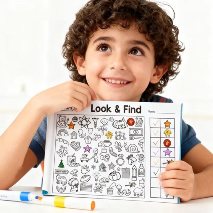 Visual Perception Coloring Boys Girls Enhance Visual Perception Fun Coloring Book Handwriting ...