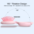 DISICHEN Mini Folding Hair Brush With Mirror Portable Hair Massage Comb Round Anti Detangling HairBrush Professional Travel Hair Comb Hot Selling. 