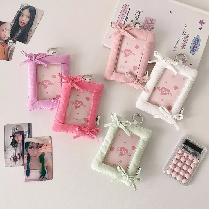 Cute%20Pillow%20Shaped%20Card%20Holder%20Soft%20with%20Keychain%203inch%20Photocard%20Holder%20Photo%20Card%20Case%20-%20Image%203